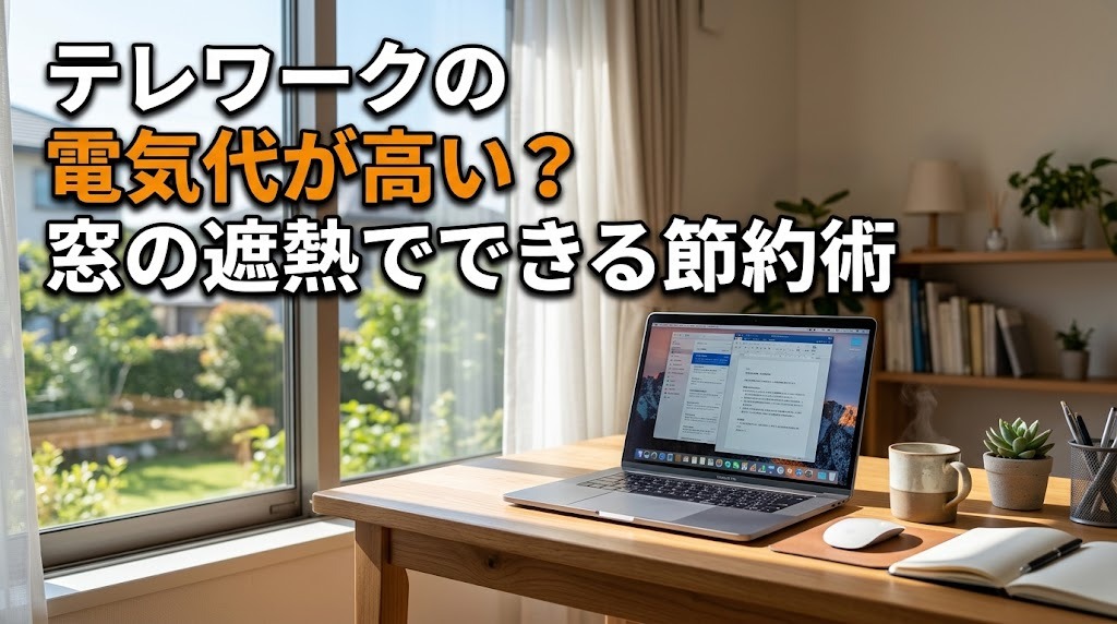 テレワークの電気代が高い？窓の遮熱でできる節約術