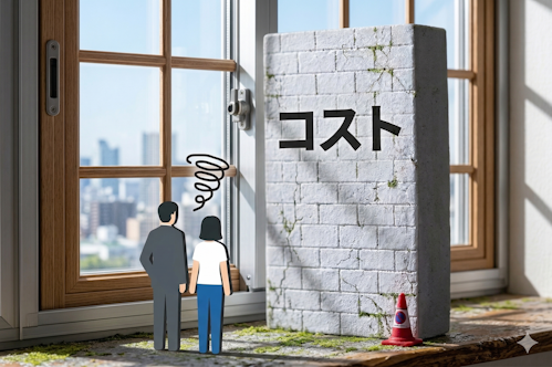 窓リノベに立ちはだかるコストの壁のイメージ画像