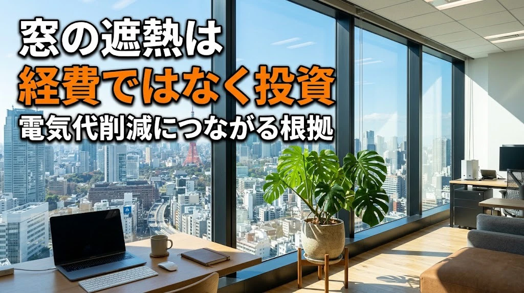 窓の遮熱は経費ではなく投資|電気代削減につながる根拠