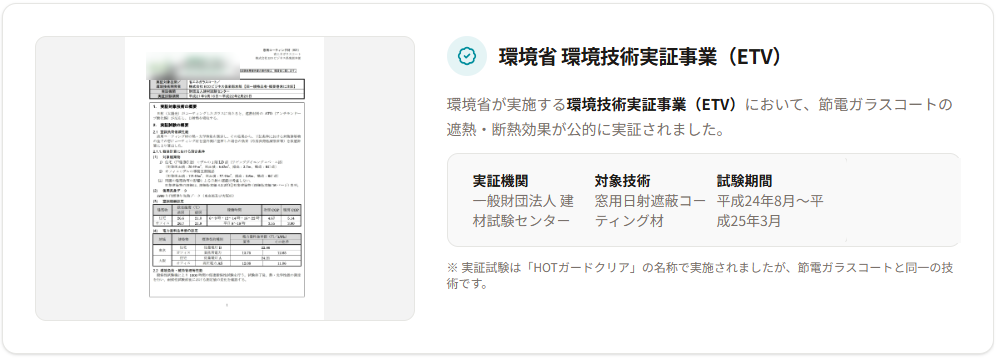 ETV実証データ