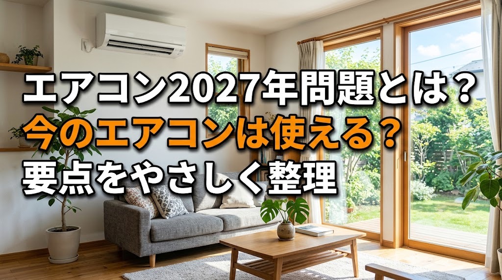エアコン2027年問題とは?今のエアコンは使える?
