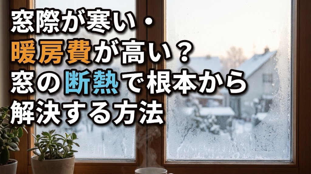 窓際が寒い・暖房費が高い？窓の断熱で根本から解決する方法