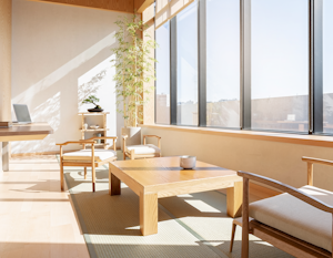 明るいリビング画像