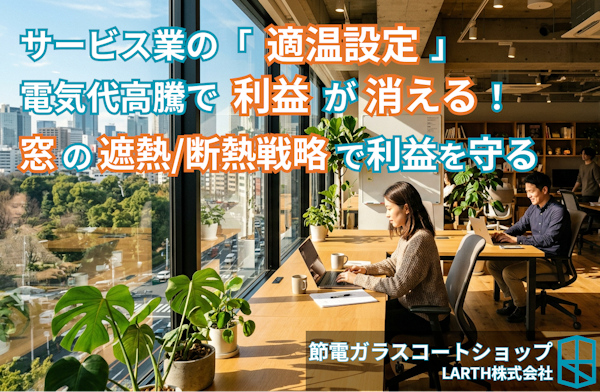 サービス業の適温設定は利益を消してしまう?