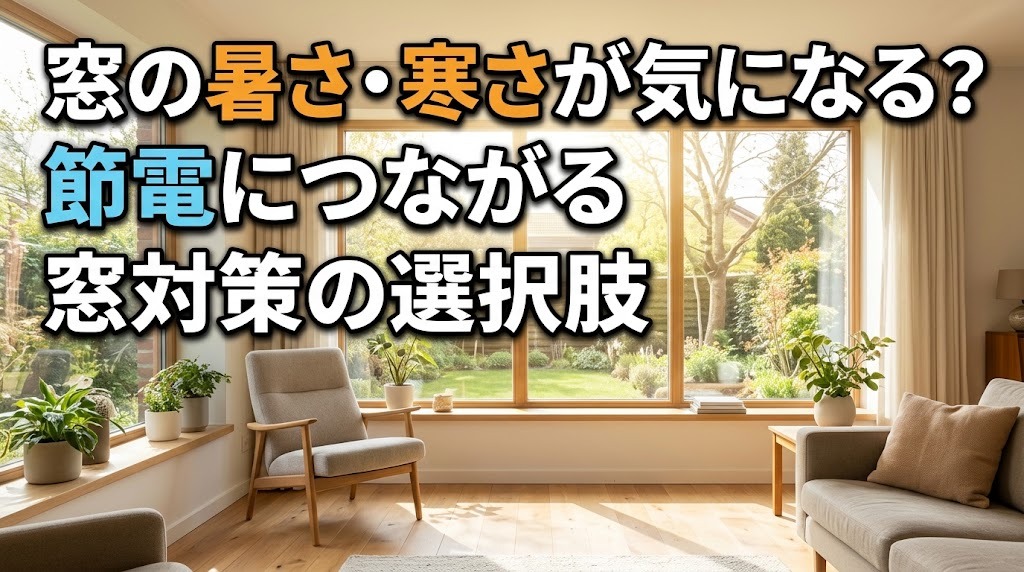 窓の暑さ・寒さが気になる?節電につながる窓対策の選択肢