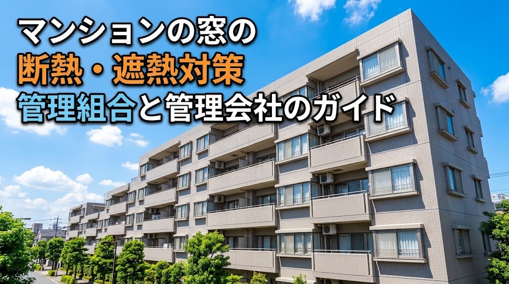 マンションの窓の遮熱・結露対策|管理組合と管理会社のガイド
