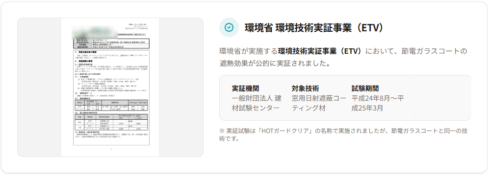 ETV実証データ