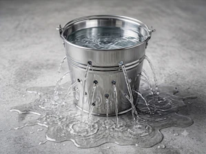 穴の開いたバケツのイメージ