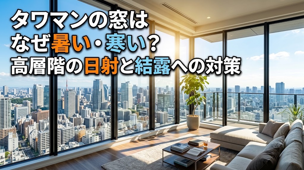 タワマンの窓はなぜ暑い・寒い?高層階の日射と結露への対策