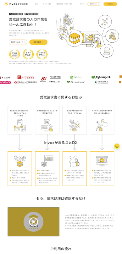 invox受取請求書