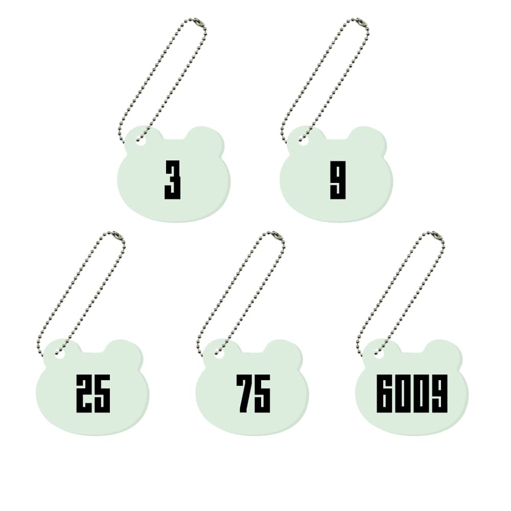 ルークシルエットナンバー蓄光キーホルダー