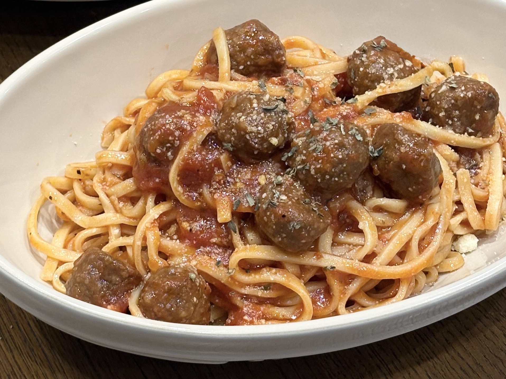 ミートボールのトマトスパゲッティ