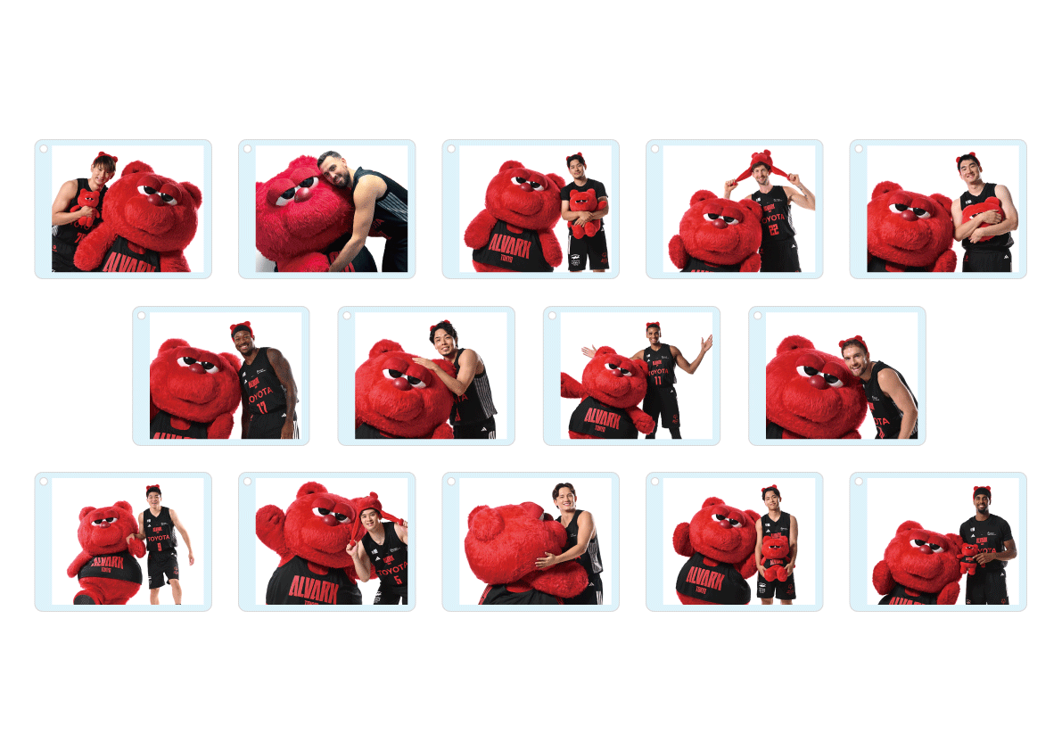 選手とルークのオフショットフォトカード