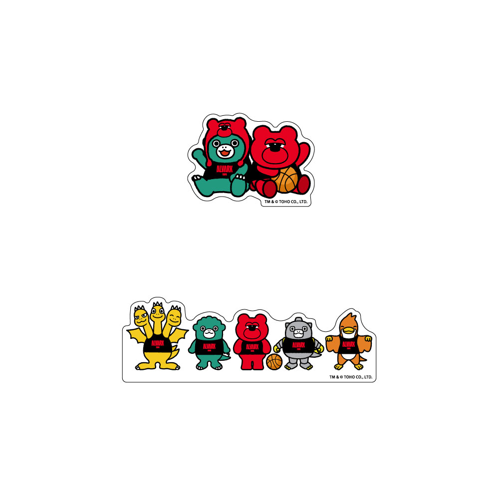 ちびゴジラコラボアクリルクリップ(なりきり／せいれつ）