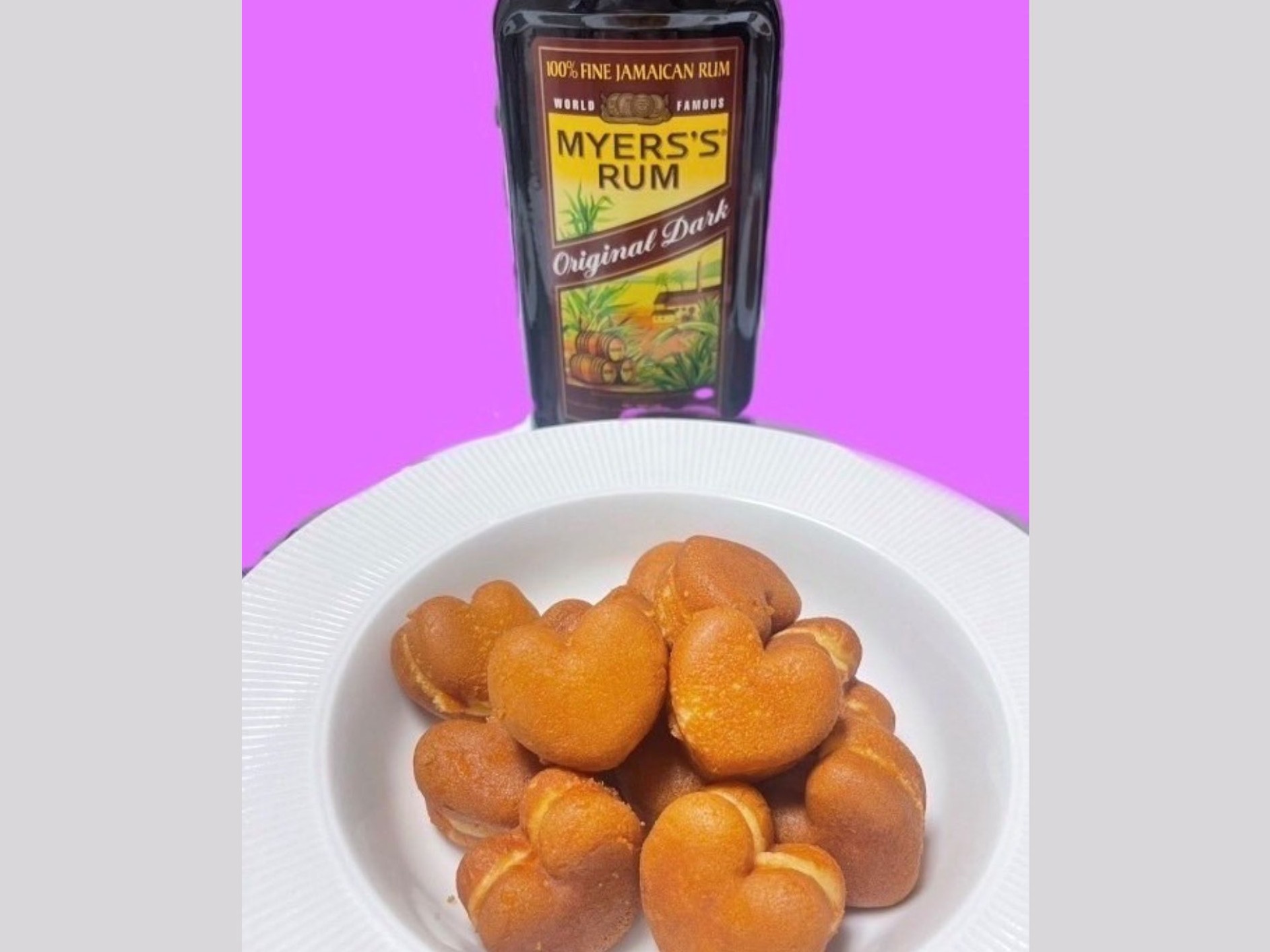 米粉使用ハートのベビーカステラ