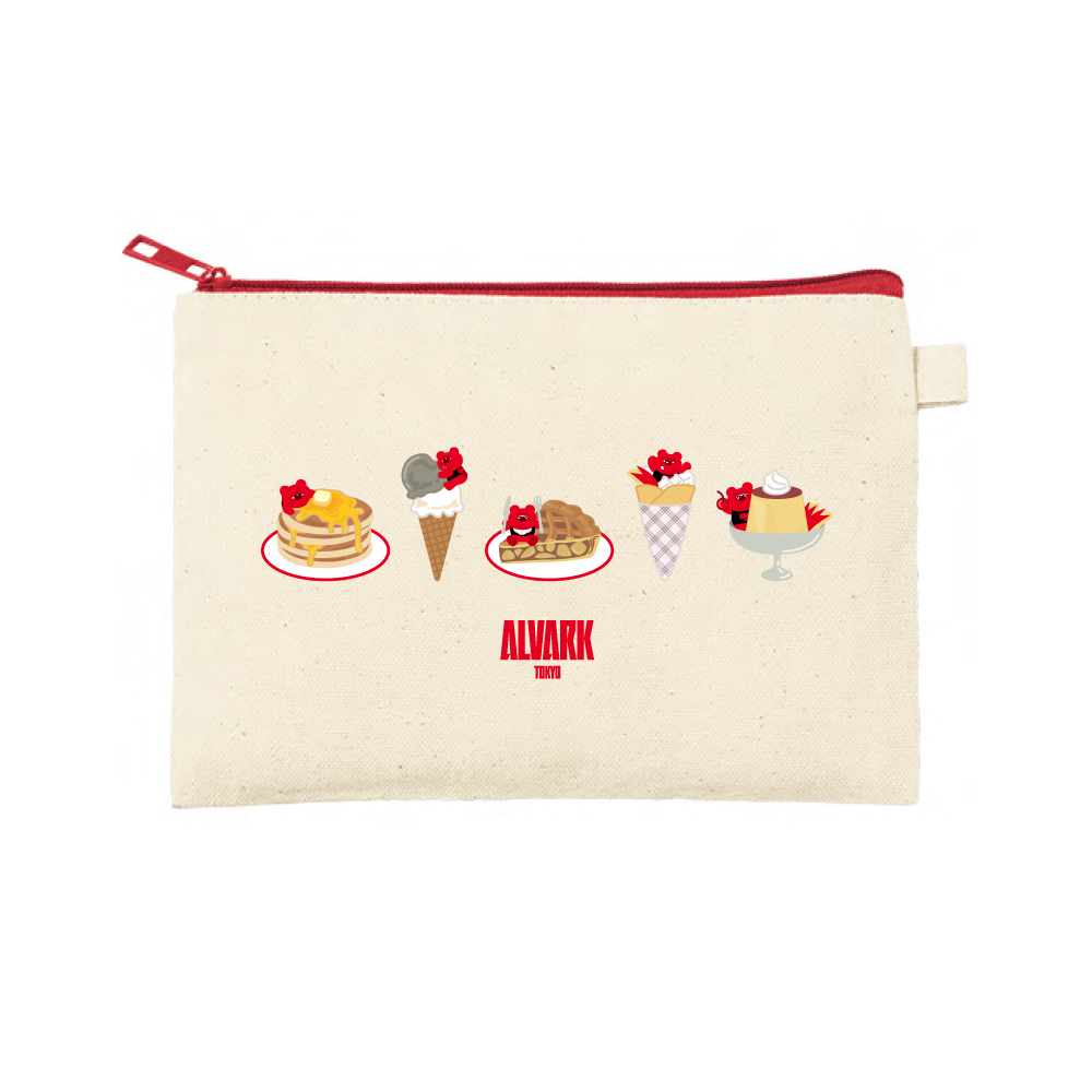スイーツデザインフラットポーチ