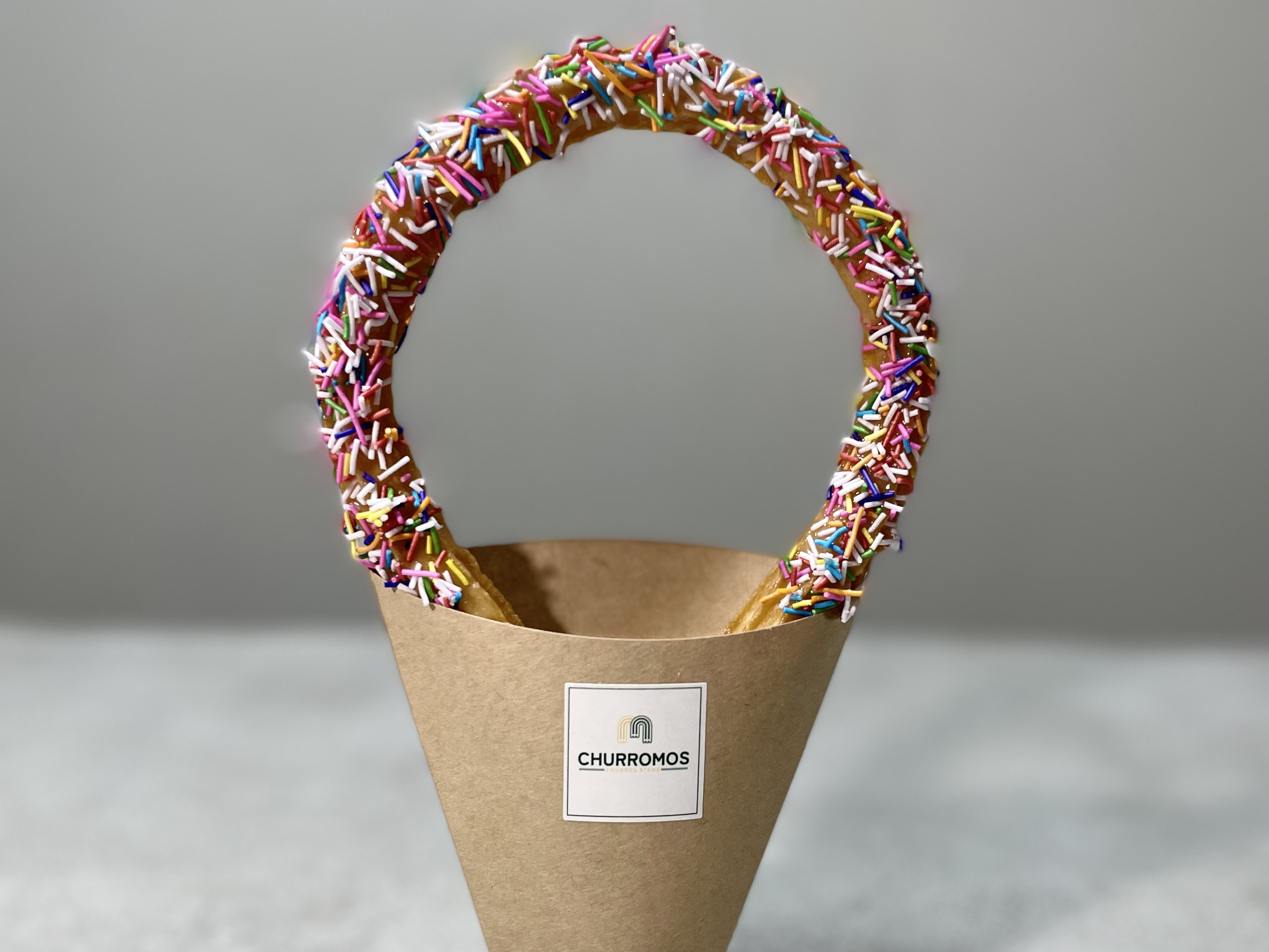 “生搾り”自家製チュロス「スプリンクル＆ホワイトチョコ」