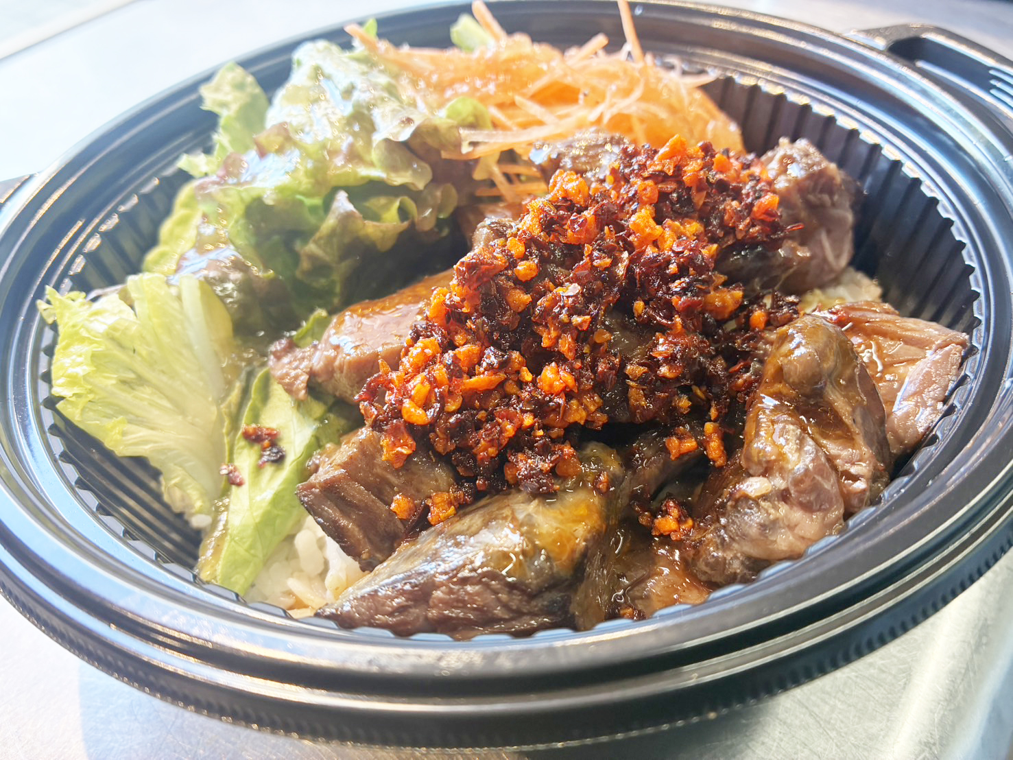 麻辣ビーフステーキライス