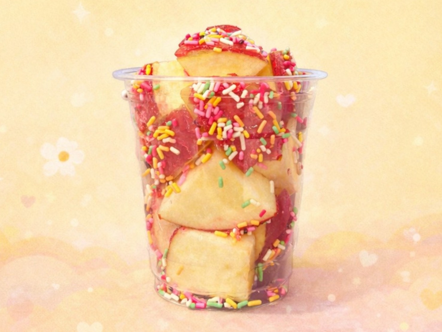 こぐまのカラフルりんご飴