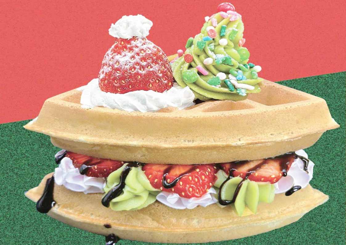 クリスマスワッフル