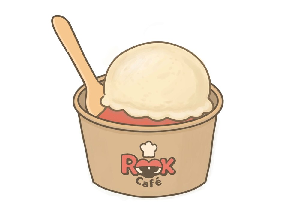 ROOK Caféアイス（今節のフレーバー）いちご・あずき