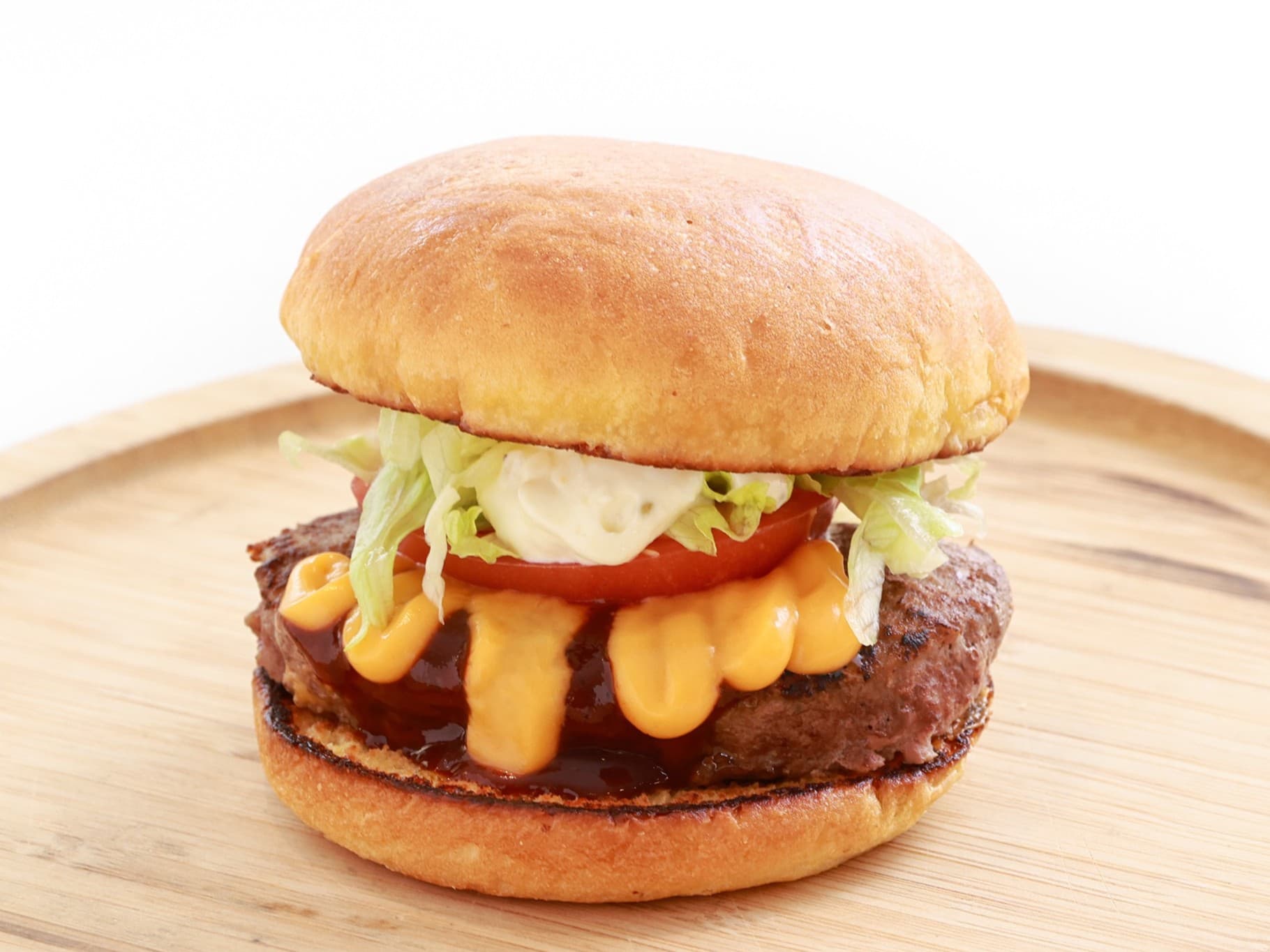 100％ビーフのA’ｓバーガー