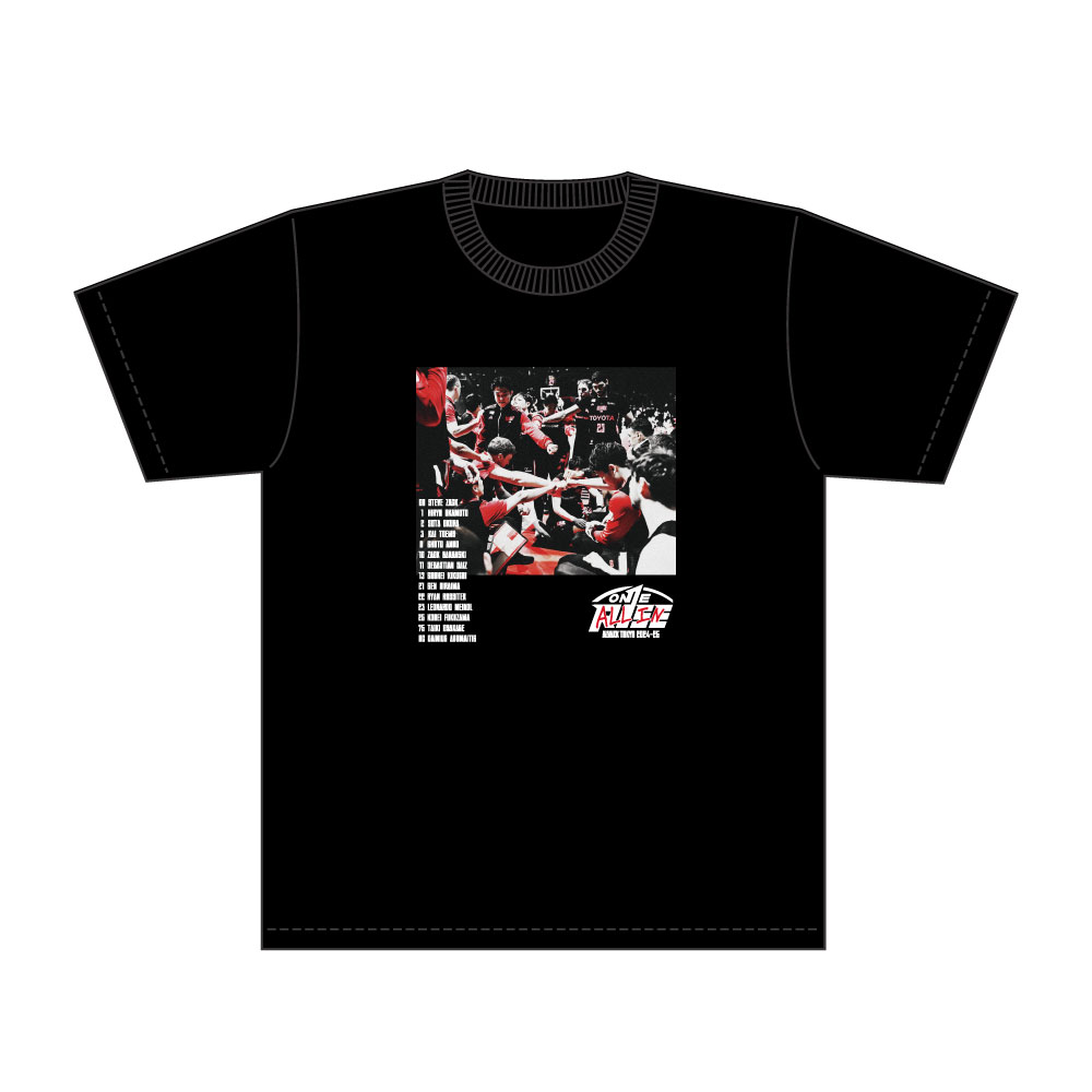 ONE RISE ALL IN スローガンTシャツ