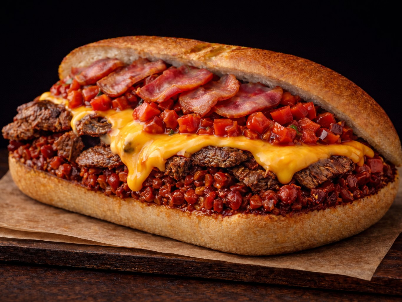 サウスウエストチーズステーキサンドウィッチ