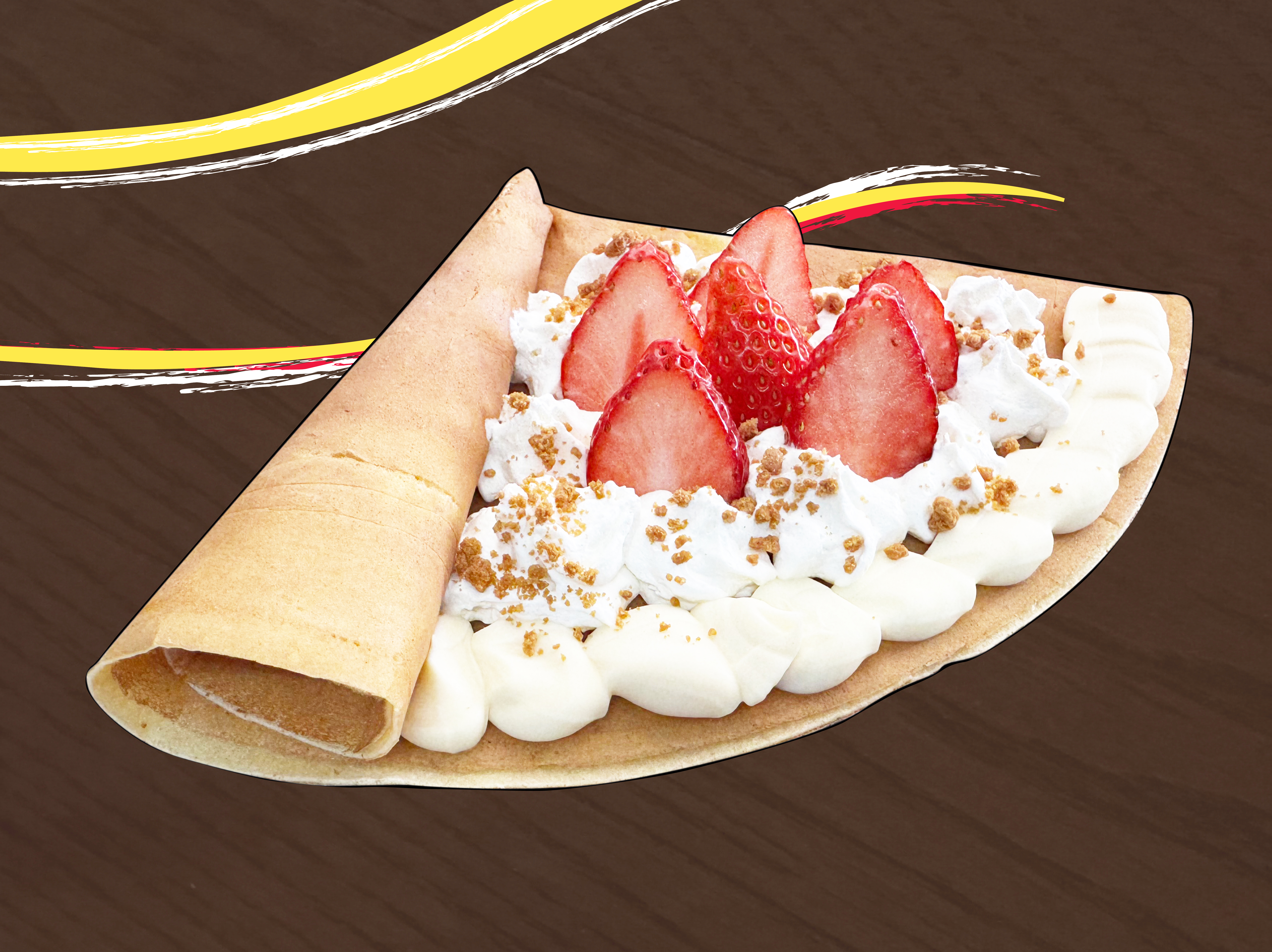 苺のレアチーズクリーム（クラッチトッピング）