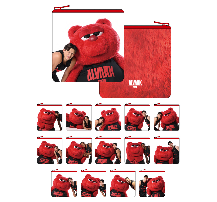 選手とルークのもちもちポーチ