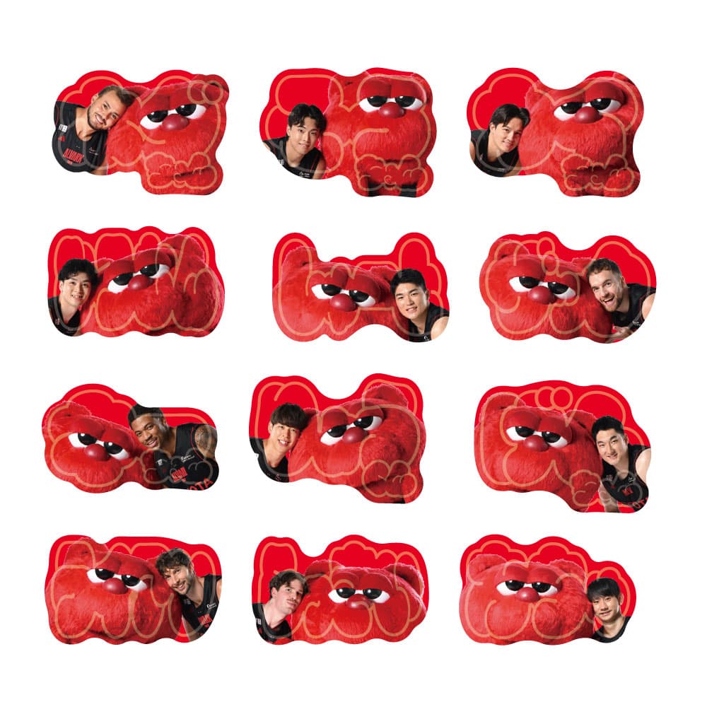 【ブラインド】選手とルークのニックネームステッカー