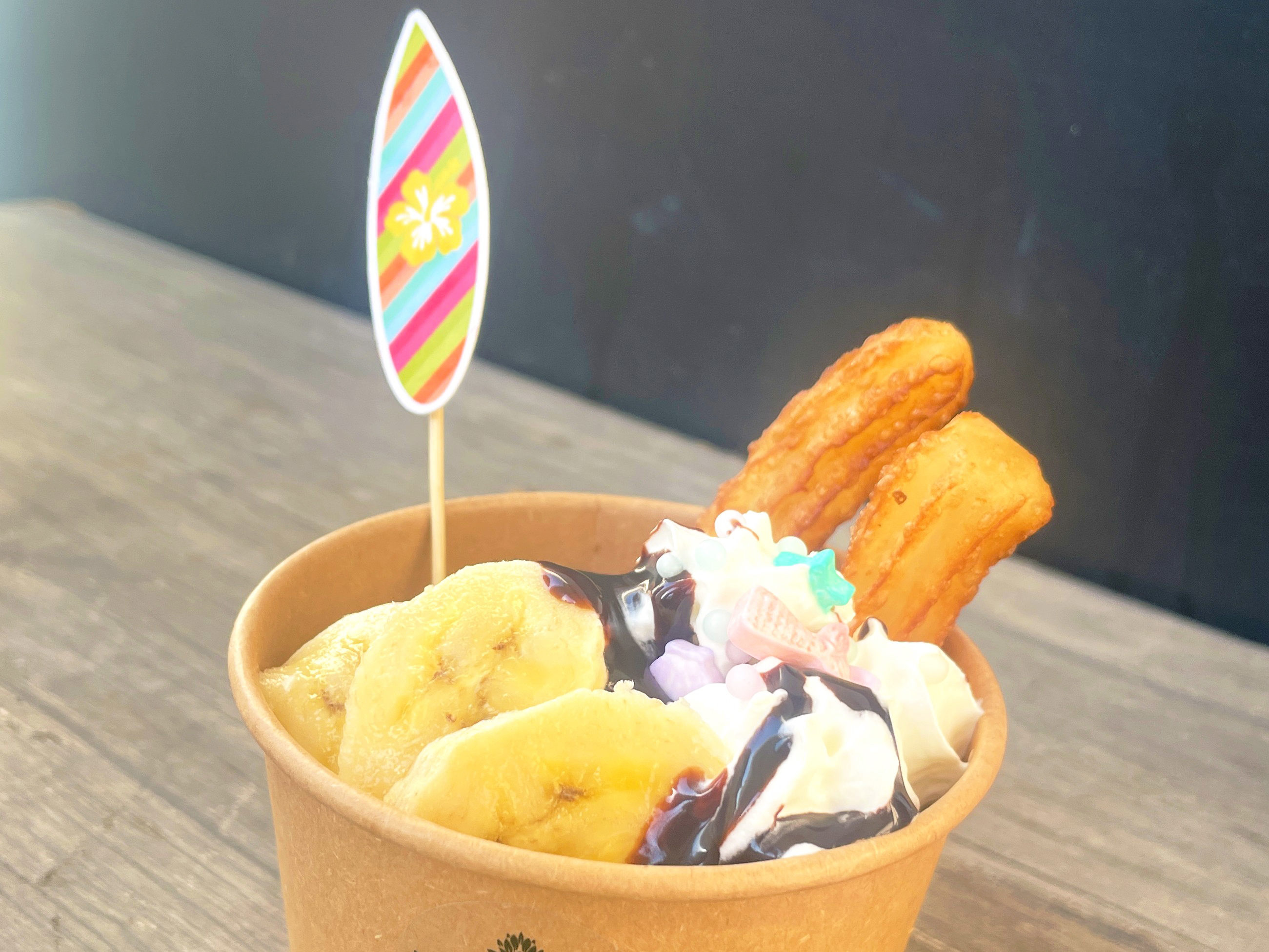 ハワイアンチョコバナナミニパフェ