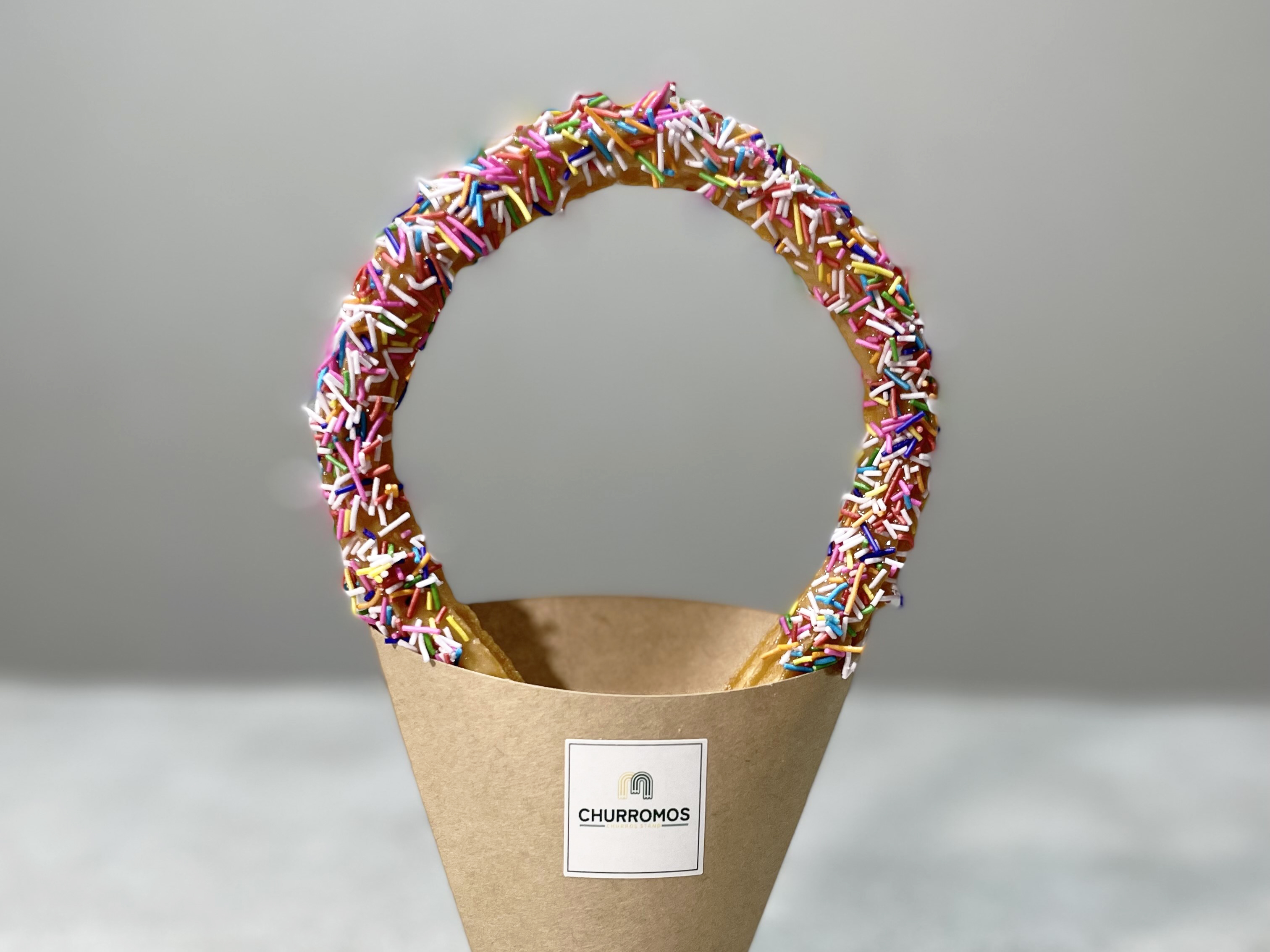 生絞り自家製チュロス「スプリンクル&ホワイトチョコ」