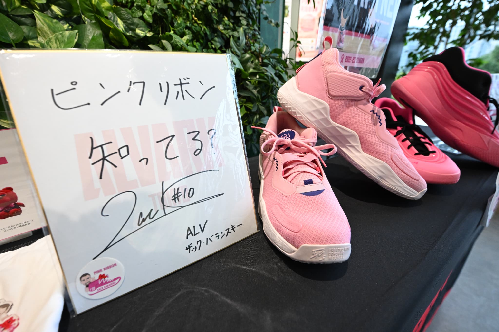 【ALVARK Willブース】ピンクリボン展示