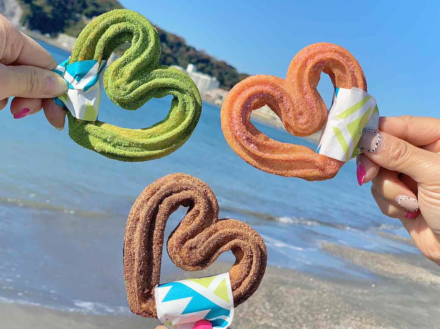 米粉のハートチュロス