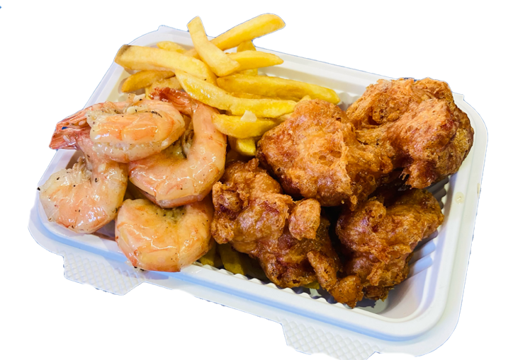 ポテト＆モチコチキン＆ガーリックシュリンプ