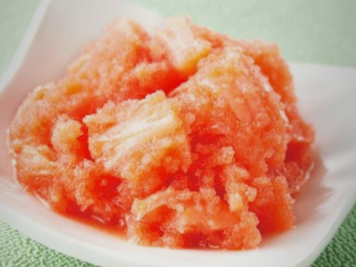 帆立たたき明太子和え