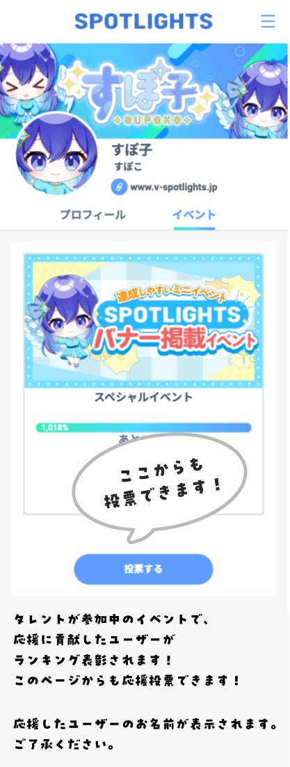 「投票する」から投票できます