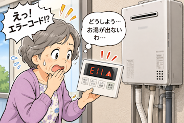 給湯器のエラーコードについて