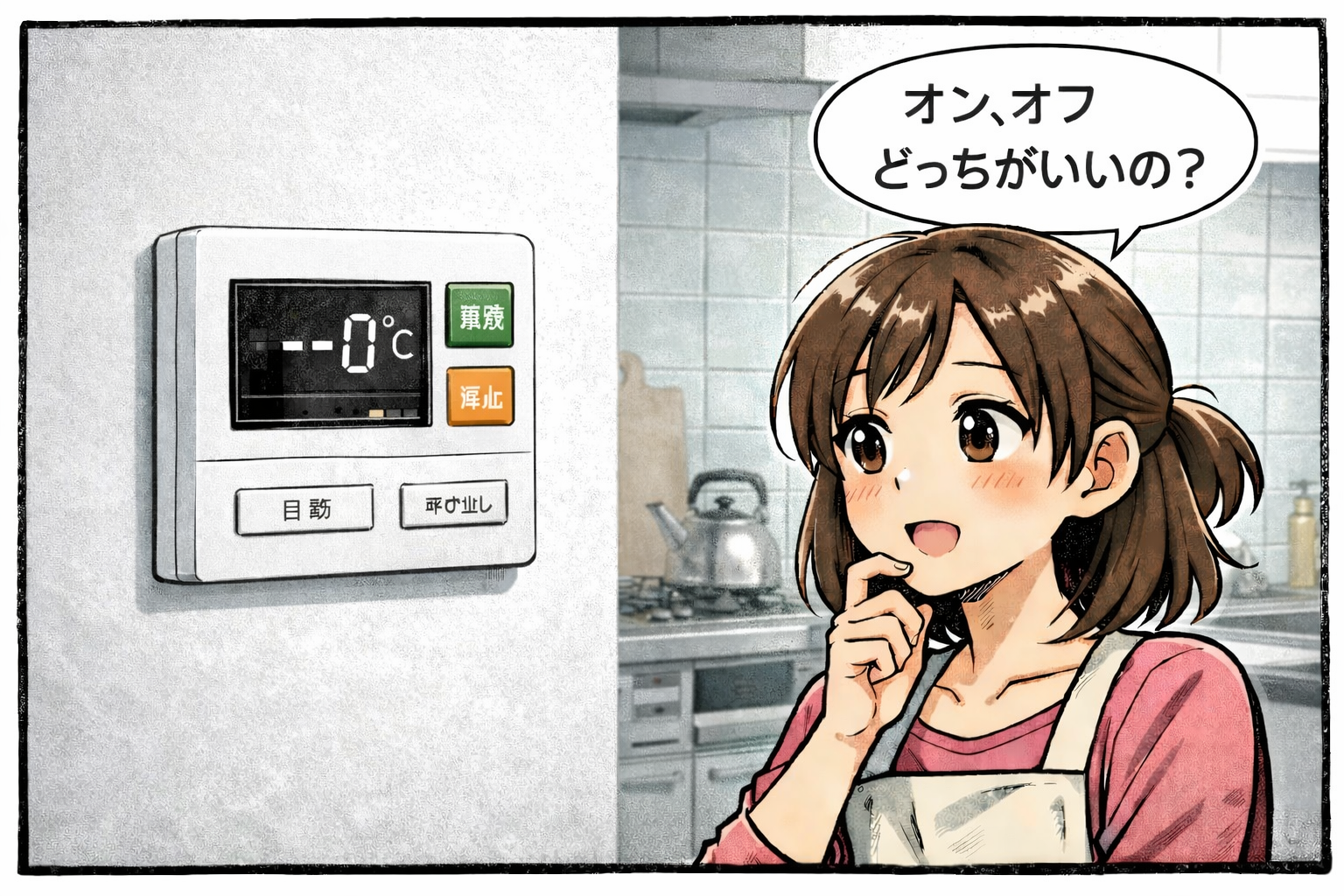 給湯器のリモコン電源オンオフについて