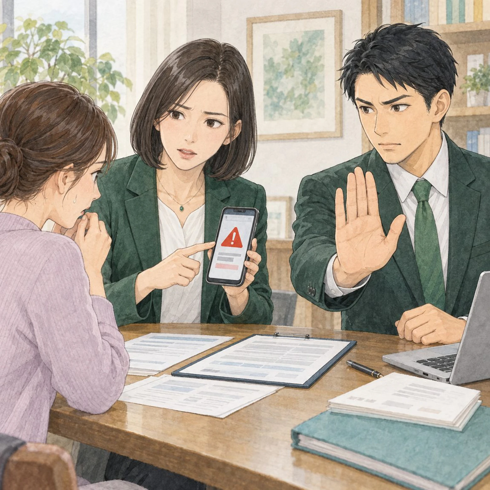追加支払いの警告