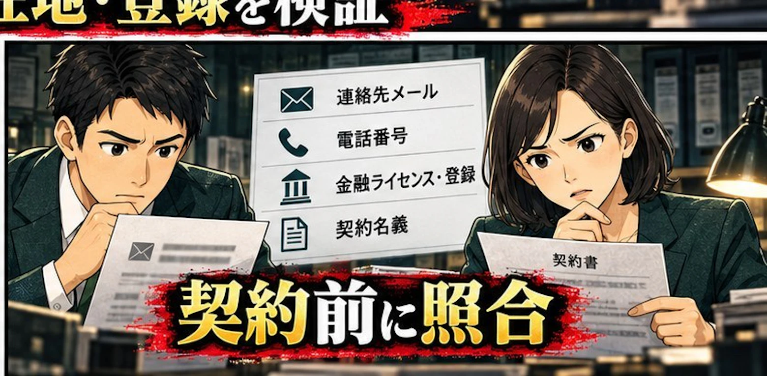 取引記録と連絡履歴を保存する場面