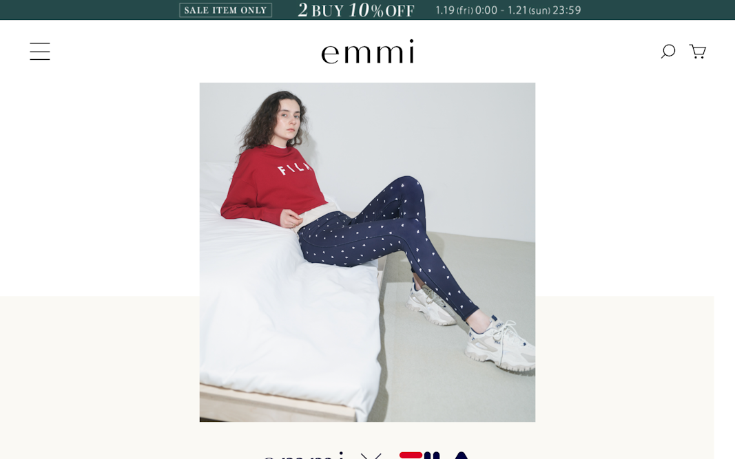 emmi × FILA LIFESTYLE COLLECTION