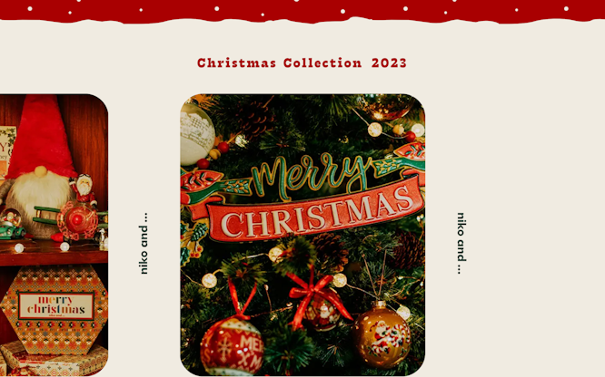niko and ... Christmas Collection 2023 PRE ORDER