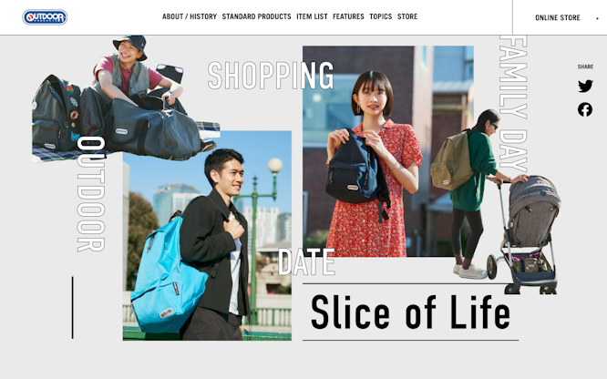 Slice of Life | PACK FOR LIFE｜アウトドアプロダクツ（OUTDOOR PRODUCTS）