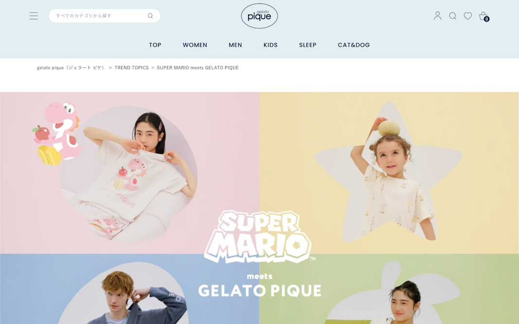 SUPER MARIO meets GELATO PIQUE