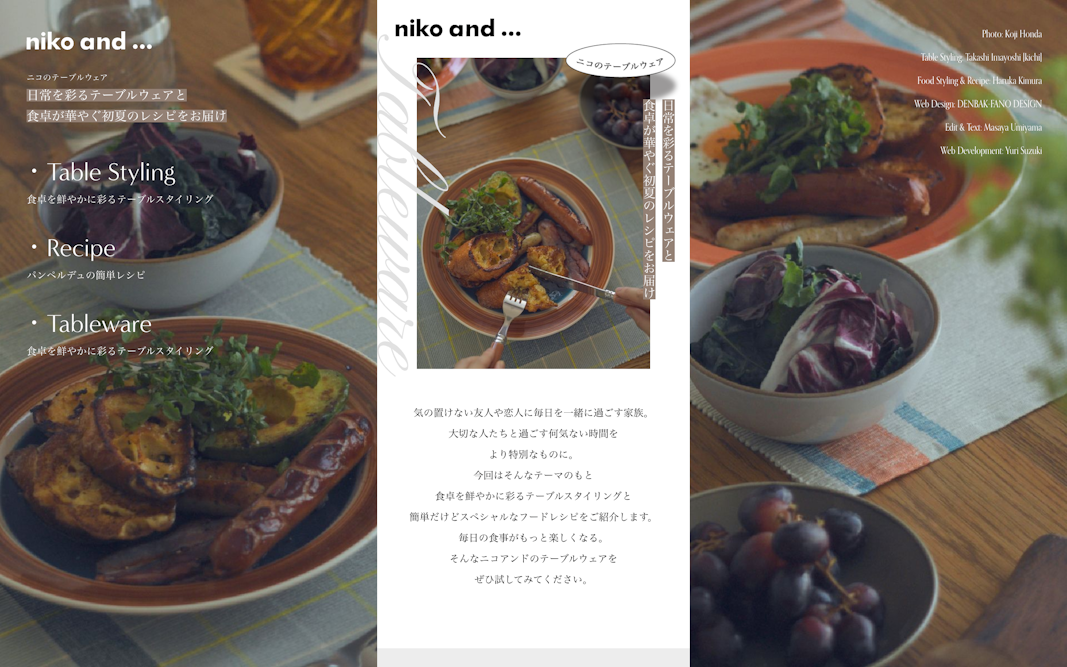 ニコのテーブルウェア | ニコの〇〇 | COLUMN 連載