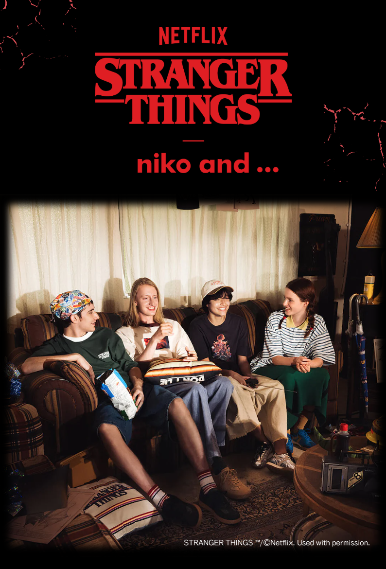 niko and... × ストレンジャー・シングス 25SS コラボ特設ページ
