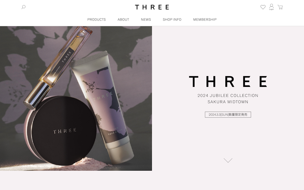 THREE 2024 JUBILEE COLLECTION SAKURA MIDTOWN 