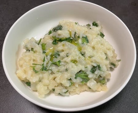 完成した七草リゾット